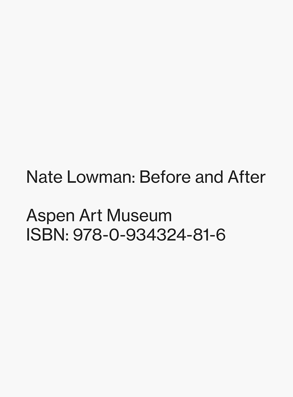 Nate Lowman: Before and After