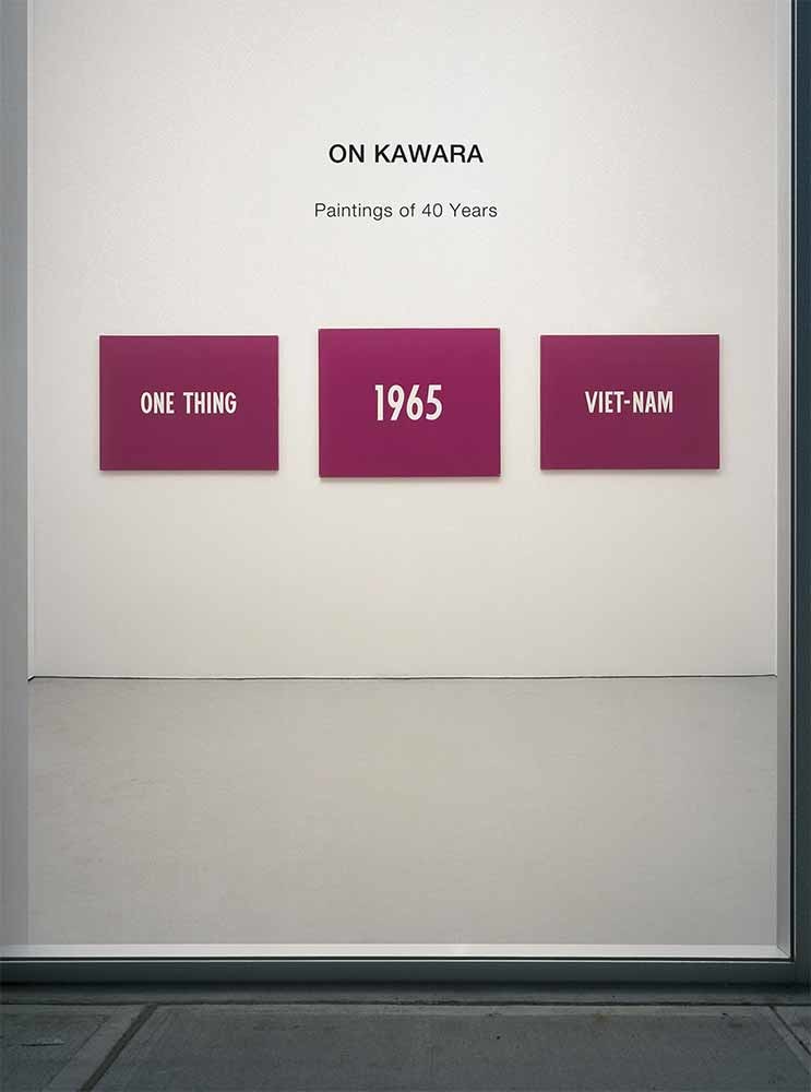 On Kawara: Paintings of 40 Years